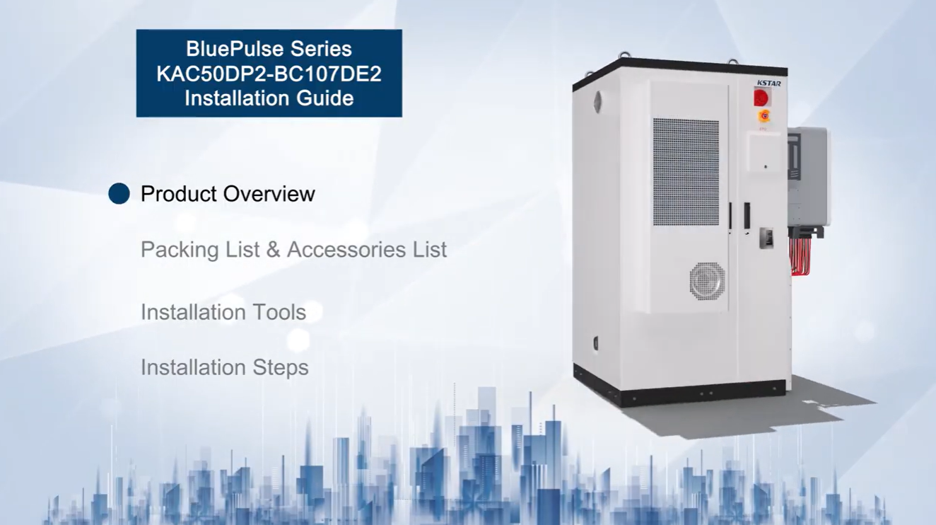 BluePulse Sistema de baterías con refrigeración por aire de 20-50 kW / BC70-107 kWh